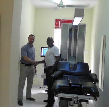 Nigeria lr - Steve Small with Chike Chuka and IDD Therapy
