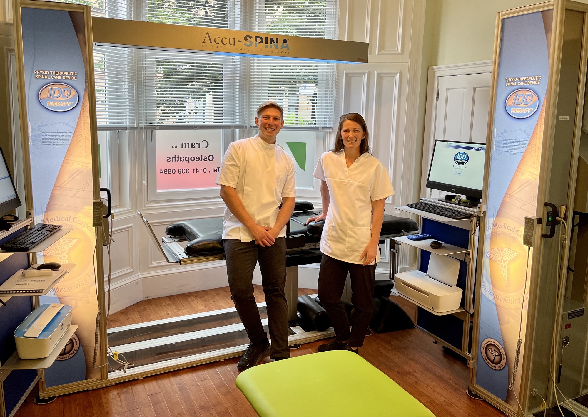 Spinal Celebrations in Glasgow as Cram Osteopaths Double Up their IDD ...